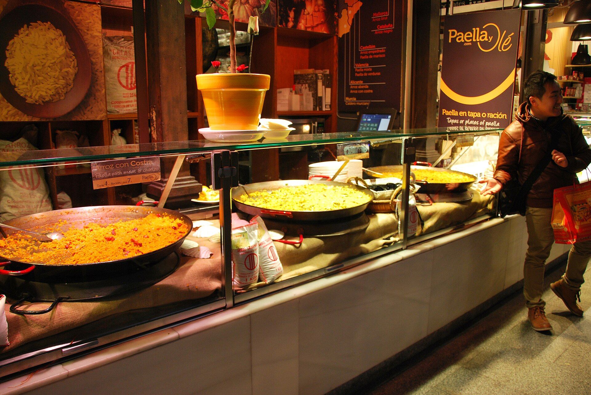 Paella at Mercado de San Miguel